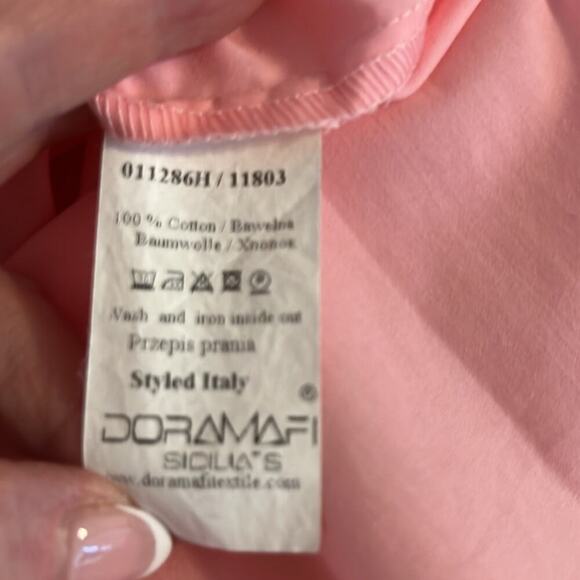 Doramafi Men’s XL Bubble Gum Pink LS Triple Collar Pearl Button Dress Shirt - Picture 8 of 9